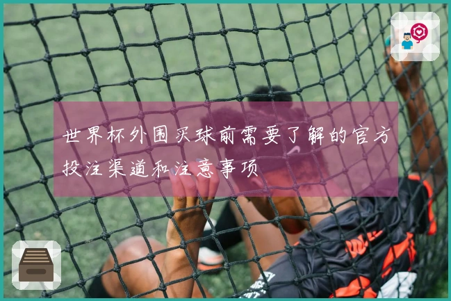 世界杯外围买球前需要了解的官方投注渠道和注意事项